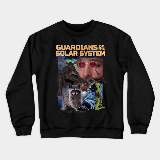 Guardian of the Solar System MCU Super Hero Knock Off Parody Worst Parody Crewneck Sweatshirt by blueversion